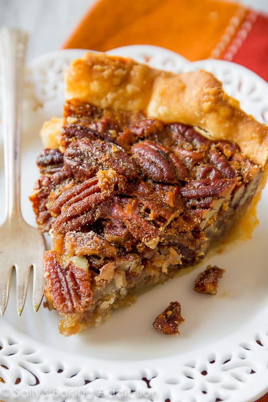 pecan pie by sally's baking addiction